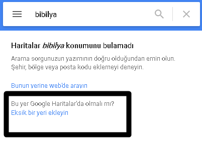 google haritalara yer ekleme