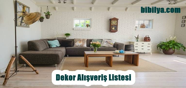 evlilik alışveriş listesi